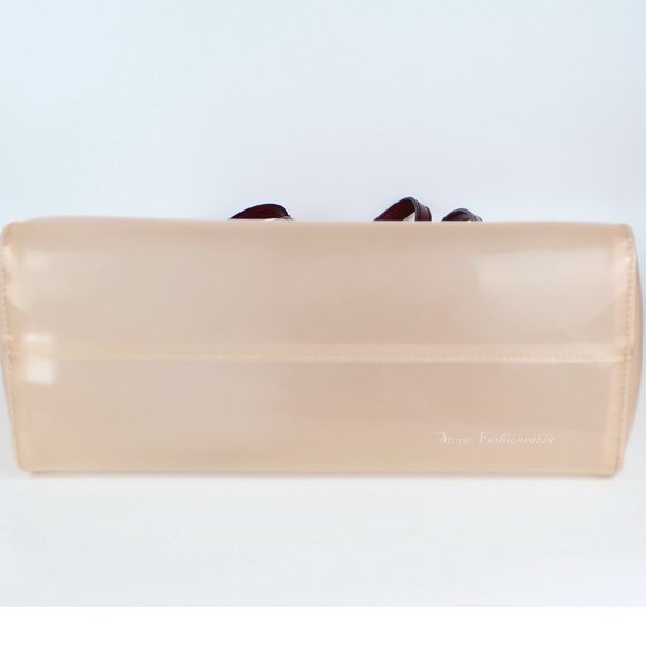 NWT Stella McCartney Pink Clear Logo PVC Open Top Fashion Tote - Picture 15 of 16